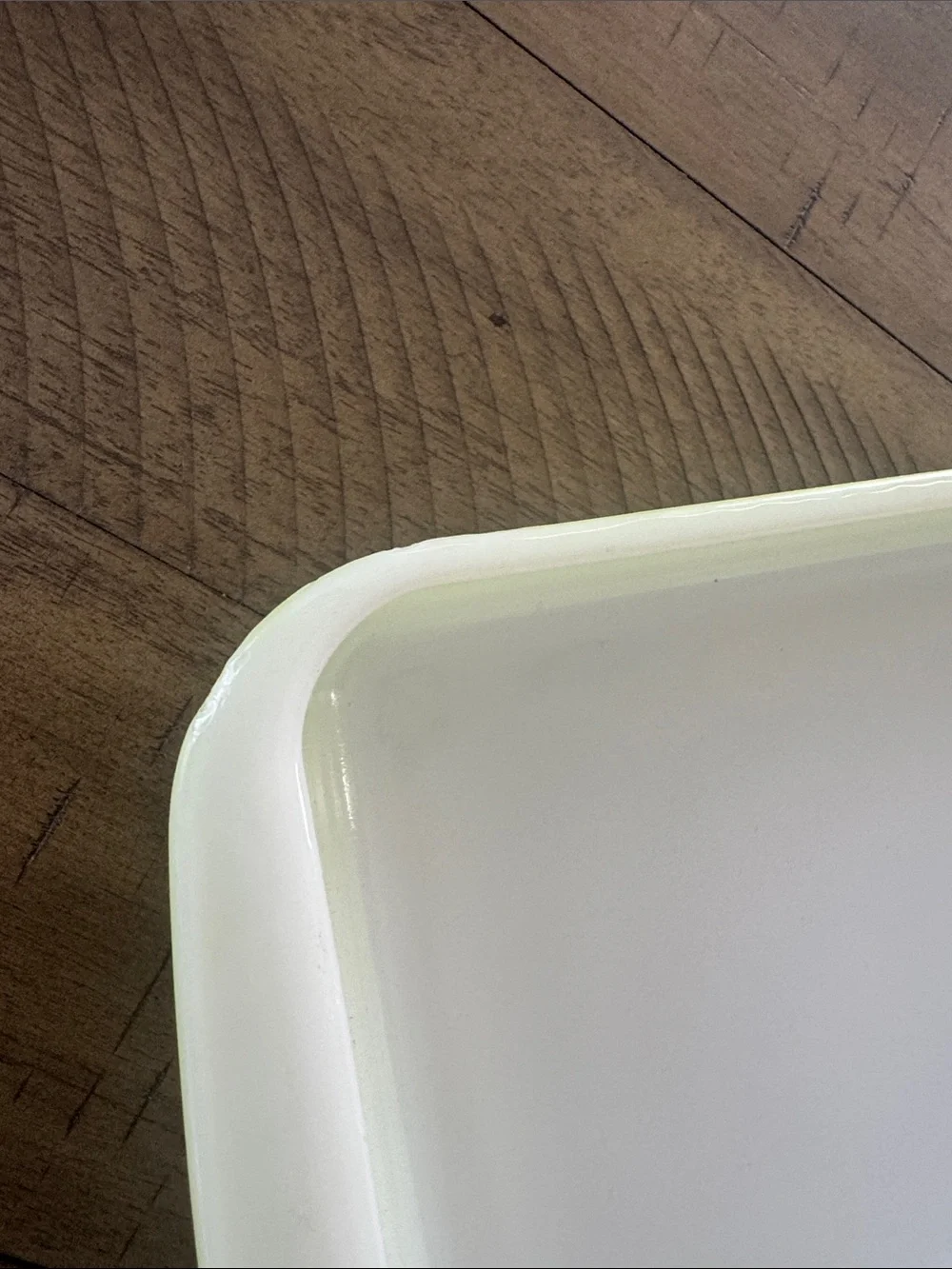 Pyrex Lime Rectangular Baking Dish with White Interior